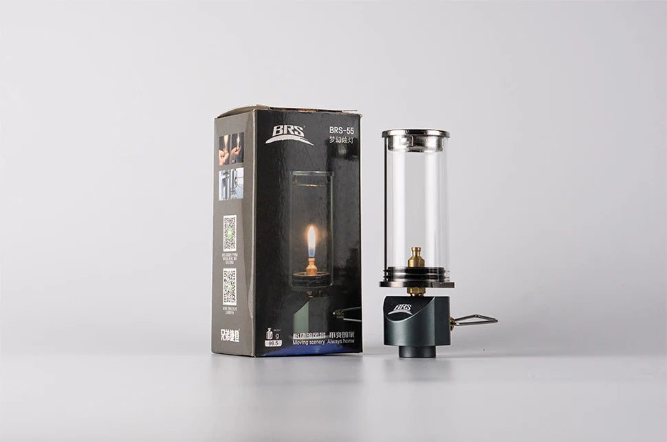 BRS-55 Windproof Gas Camping Lantern, 100g Mini Tent Light