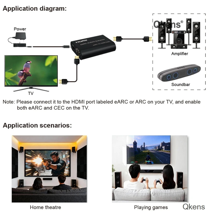 ARC ja eARC HDMI-ääniefektio