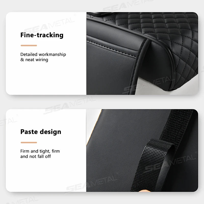 SEAMETAL 15W Wireless Charging Arm Rest Cushion for Car 7.5cm Thicken Center Console Extension Cushion Universal Elbow Support