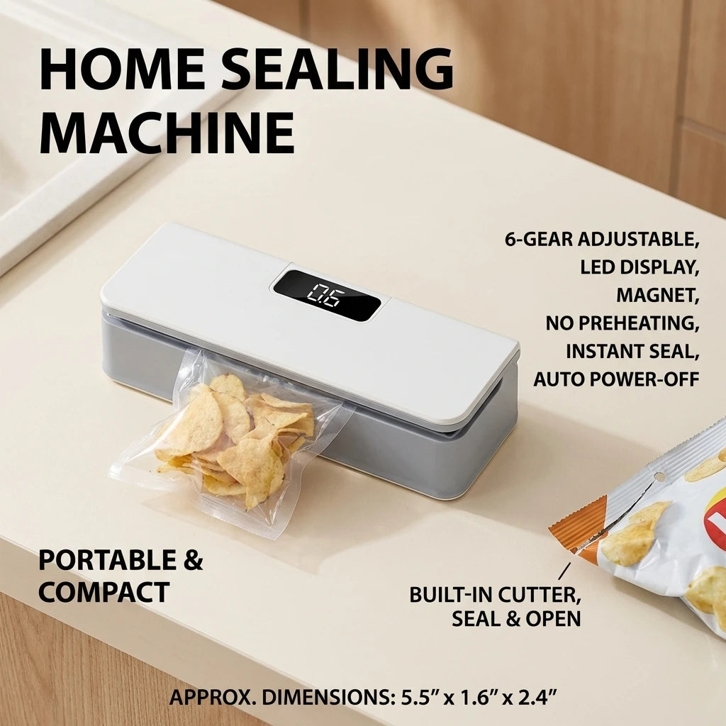 Rechargeable Mini Bag Heat Sealer and Cutter