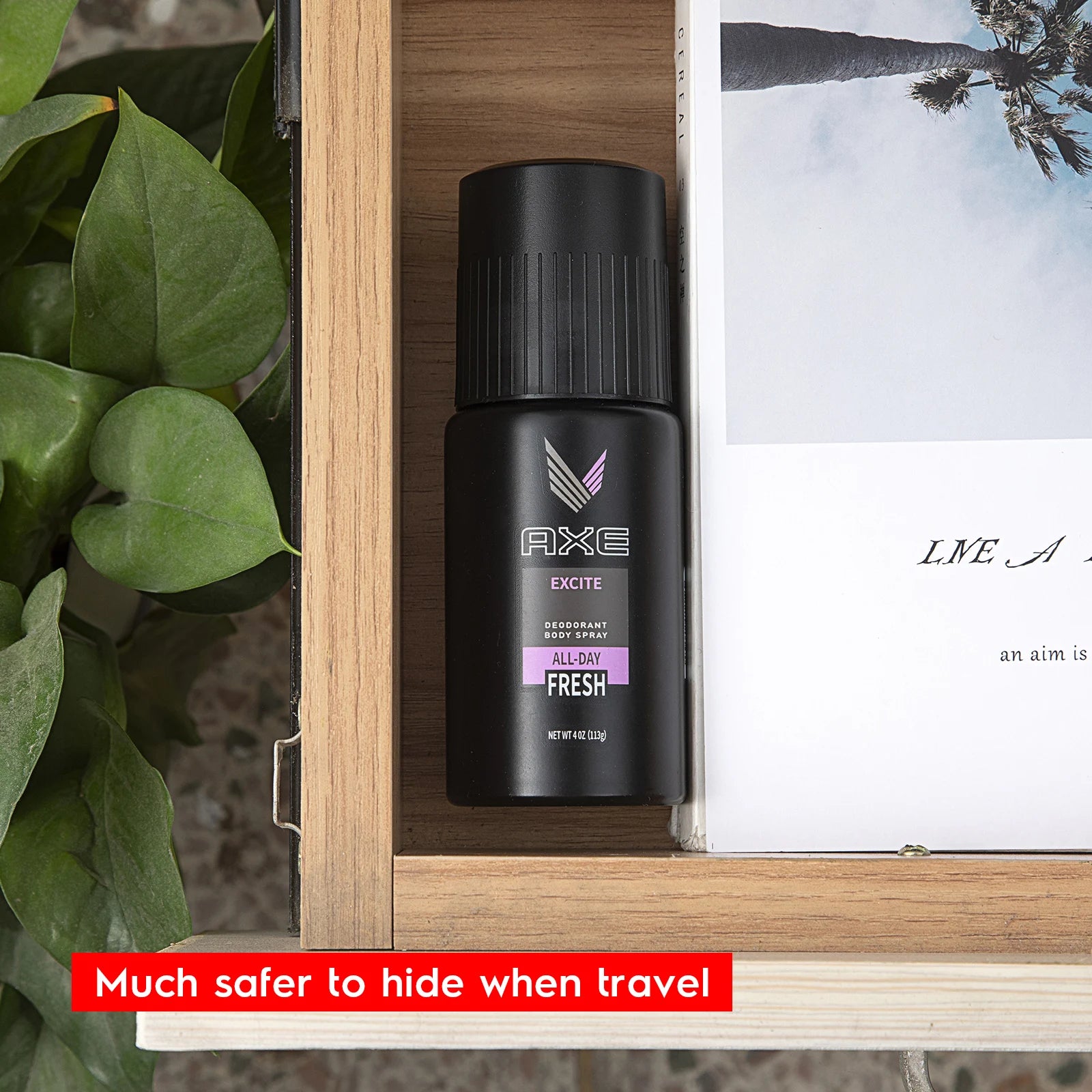 AXE Stash Can bezpečnostná schránka s vôňu nepriepustným úložným vreckom