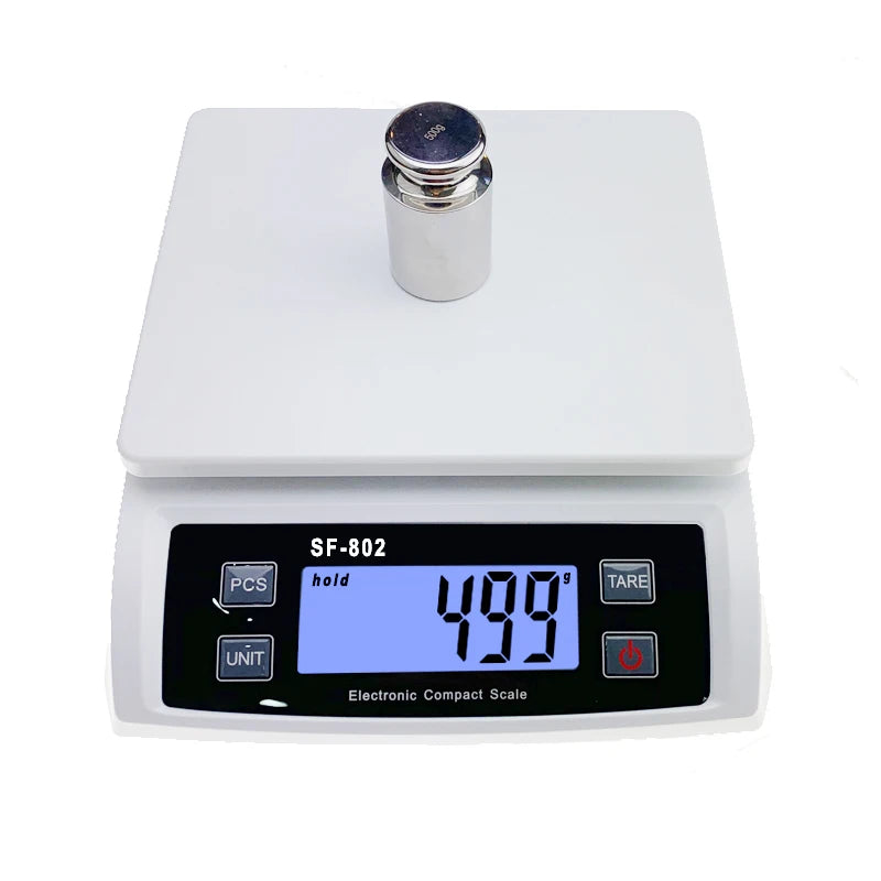 Digital Kitchen Scale 30kg Capacity with 0.1g Accuracy LCD Display
