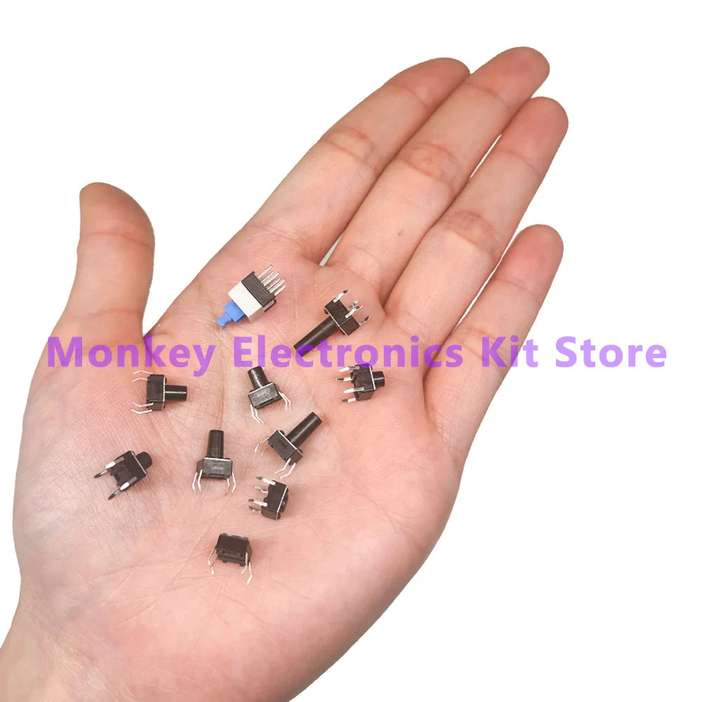 Assortiment de boutons-poussoirs tactiles