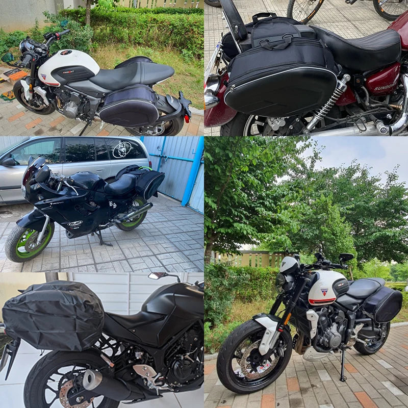 Vízálló motoros nyeregtáskák 2 db univerzális oldalsó pannier szett