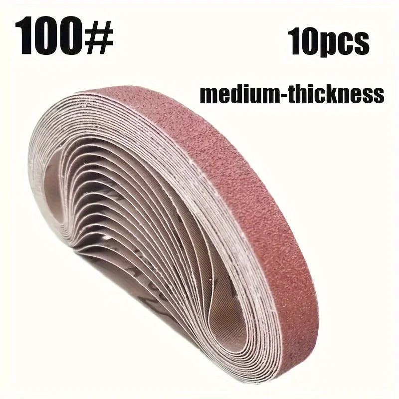 20 × 520 mm Sanding Belts, 10 Pack