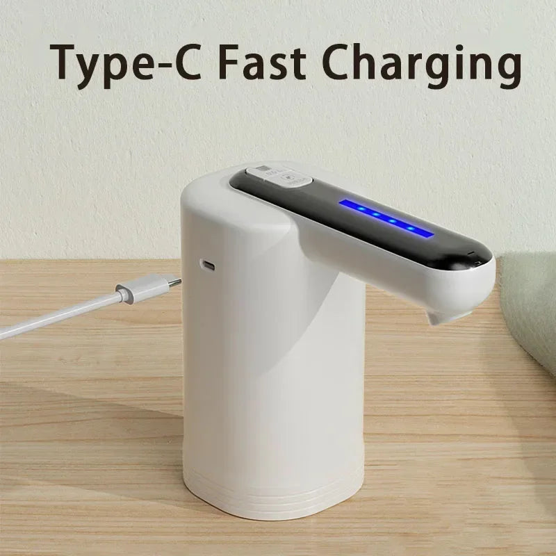 Oplaadbare waterdispenser voor flessen met USB-C