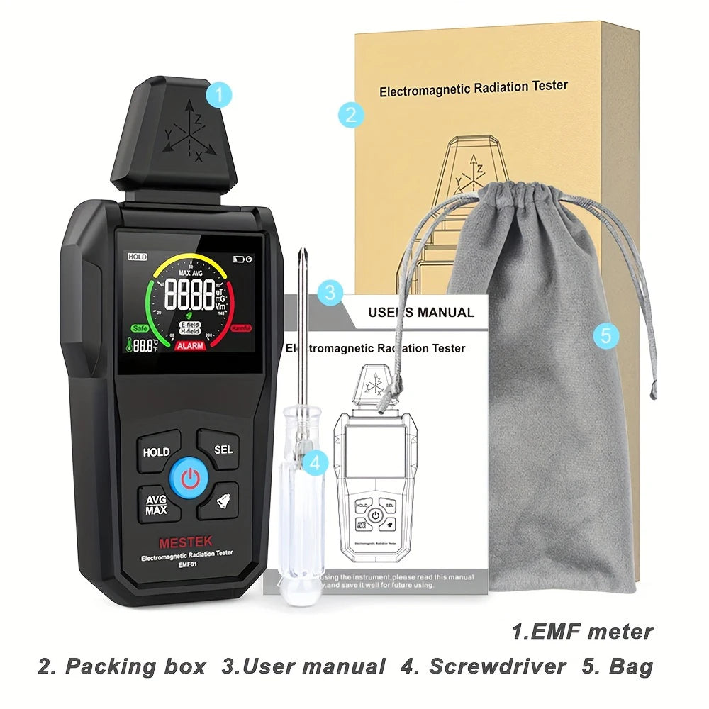 Medidor de campo electromagnético EMF01