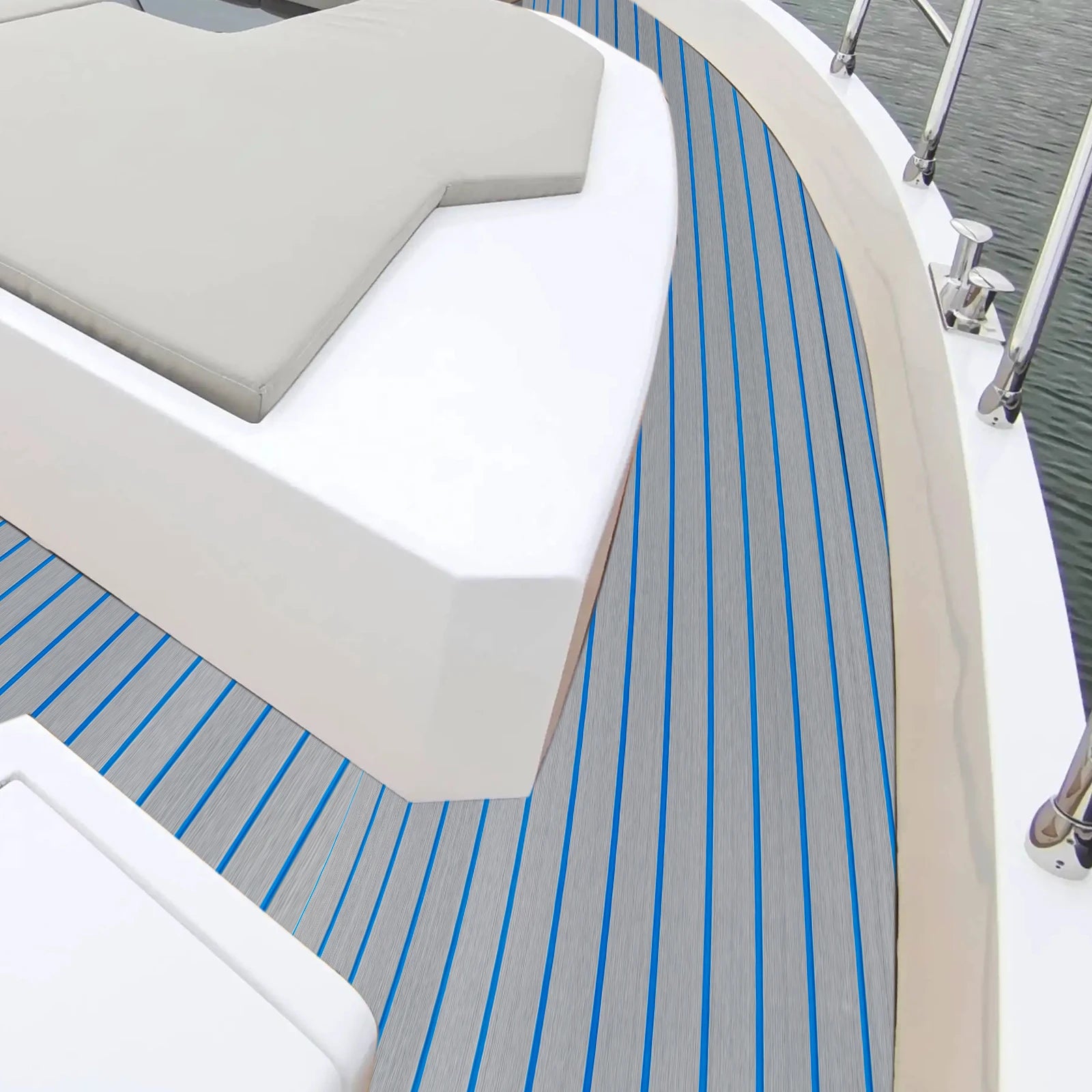 EVA Foam Faux Teak Boat Flooring Mat 240 x 90 cm