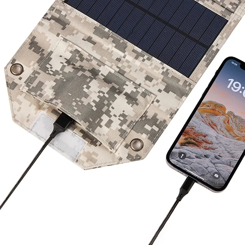 Folding USB Solar Panel - 60/80/100 W Labels