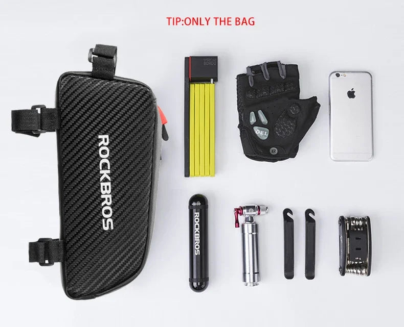 Waterproof Bike Frame Bag 1L Ultralight Front Tube Storage