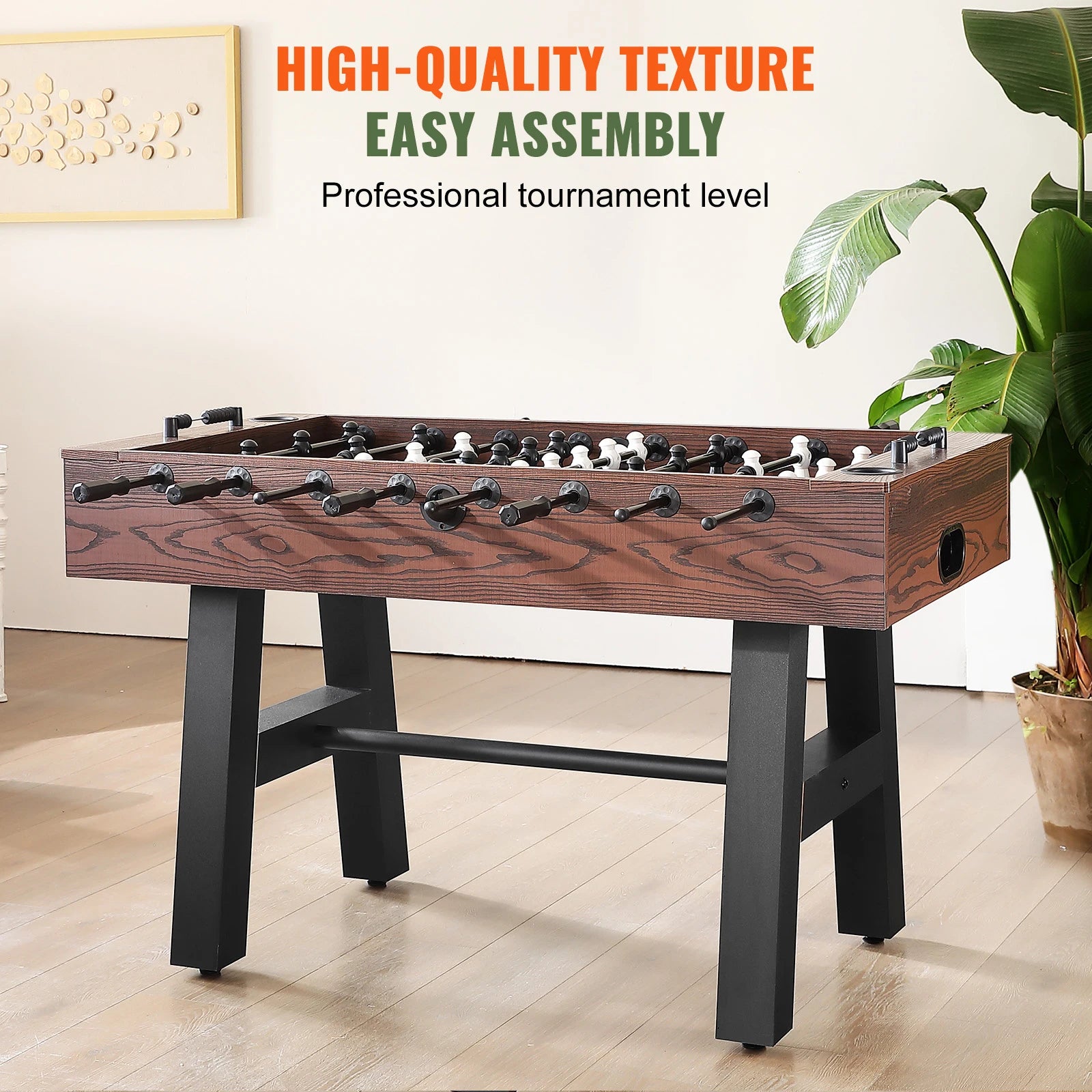 55 Inch Foosball Table for Home Game Room Fun and Family Play