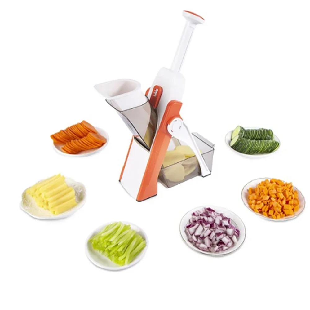 5 in 1 Multifunctional Vegetable Cutter Household Kitchen Radish Grater Slicer Shredded Garlic Cutter Kitchen Tools Accessories 
