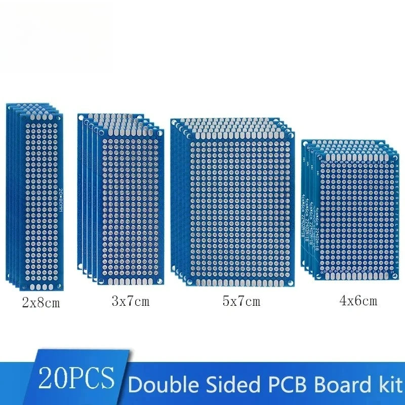 Twenty-Piece Double-Sided Prototype PCB Set