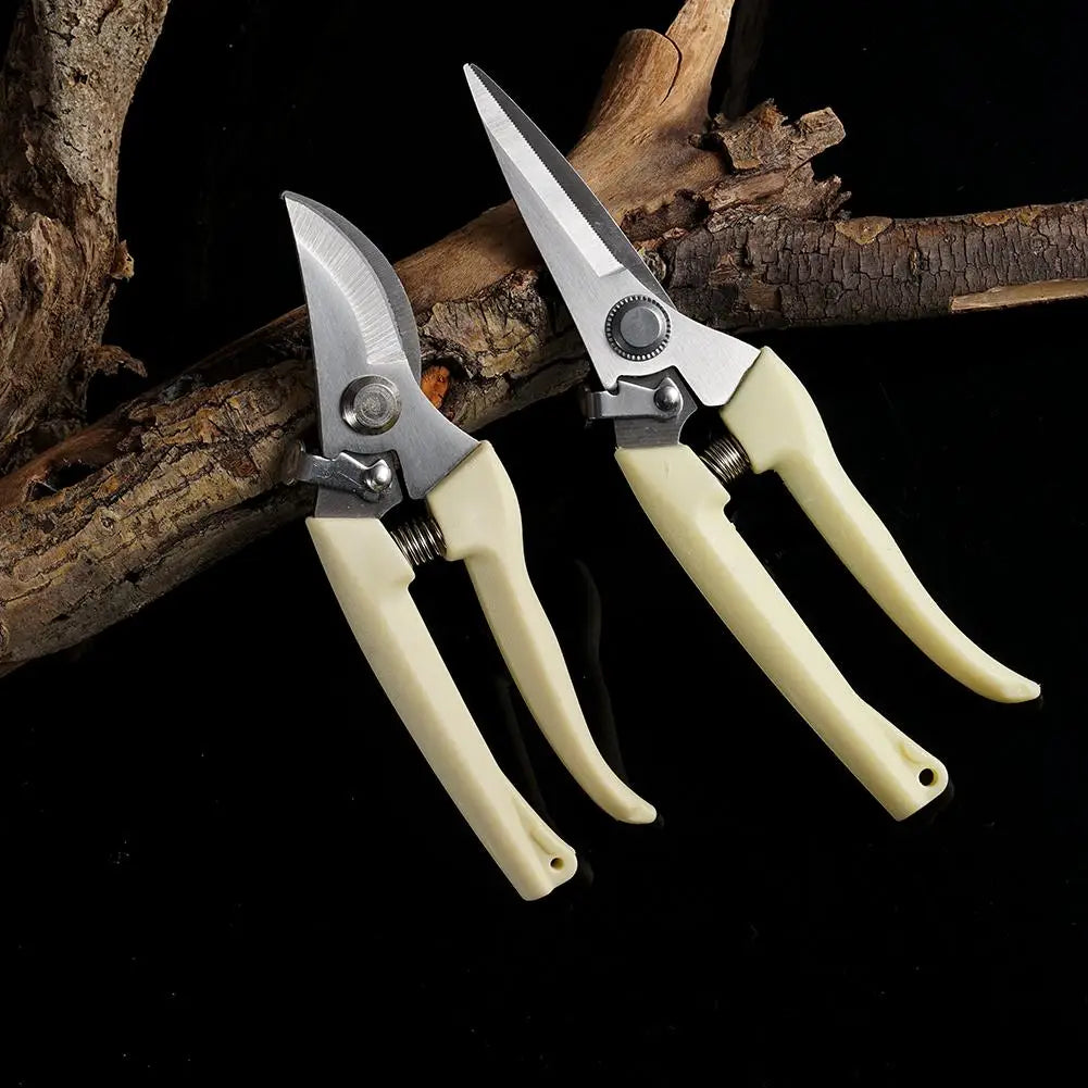 Bypass Pruning Shears with SK-5 Steel Blade, Yellow