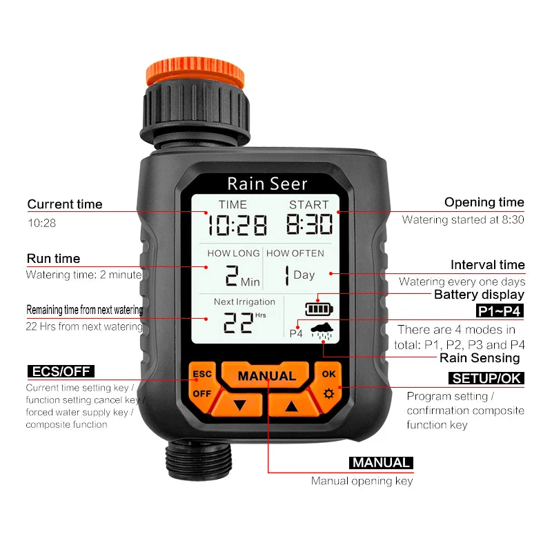LCD Garden Watering Timer