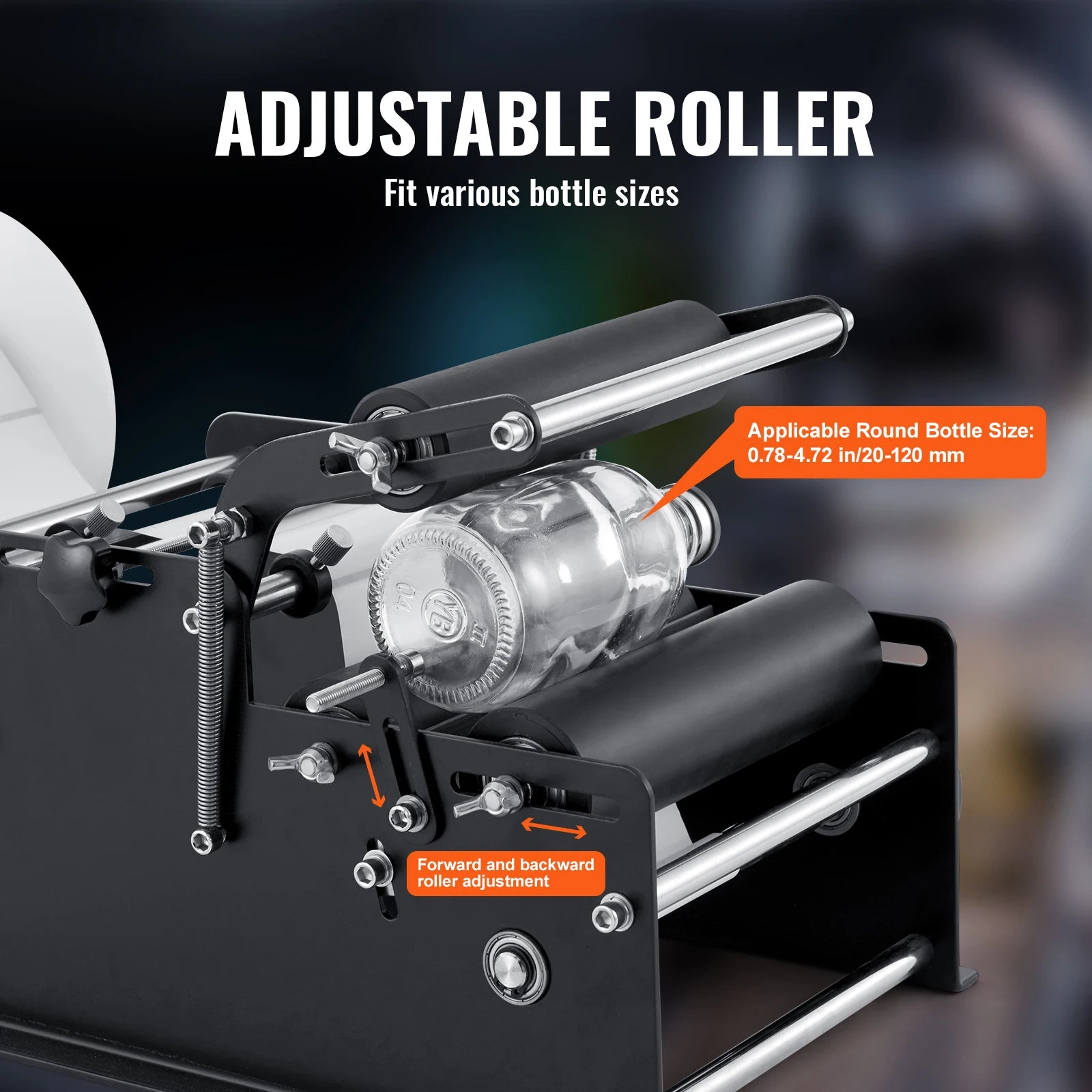 Manual Bottle Labeling Machine 15–20 Bottles/Min Adjustable