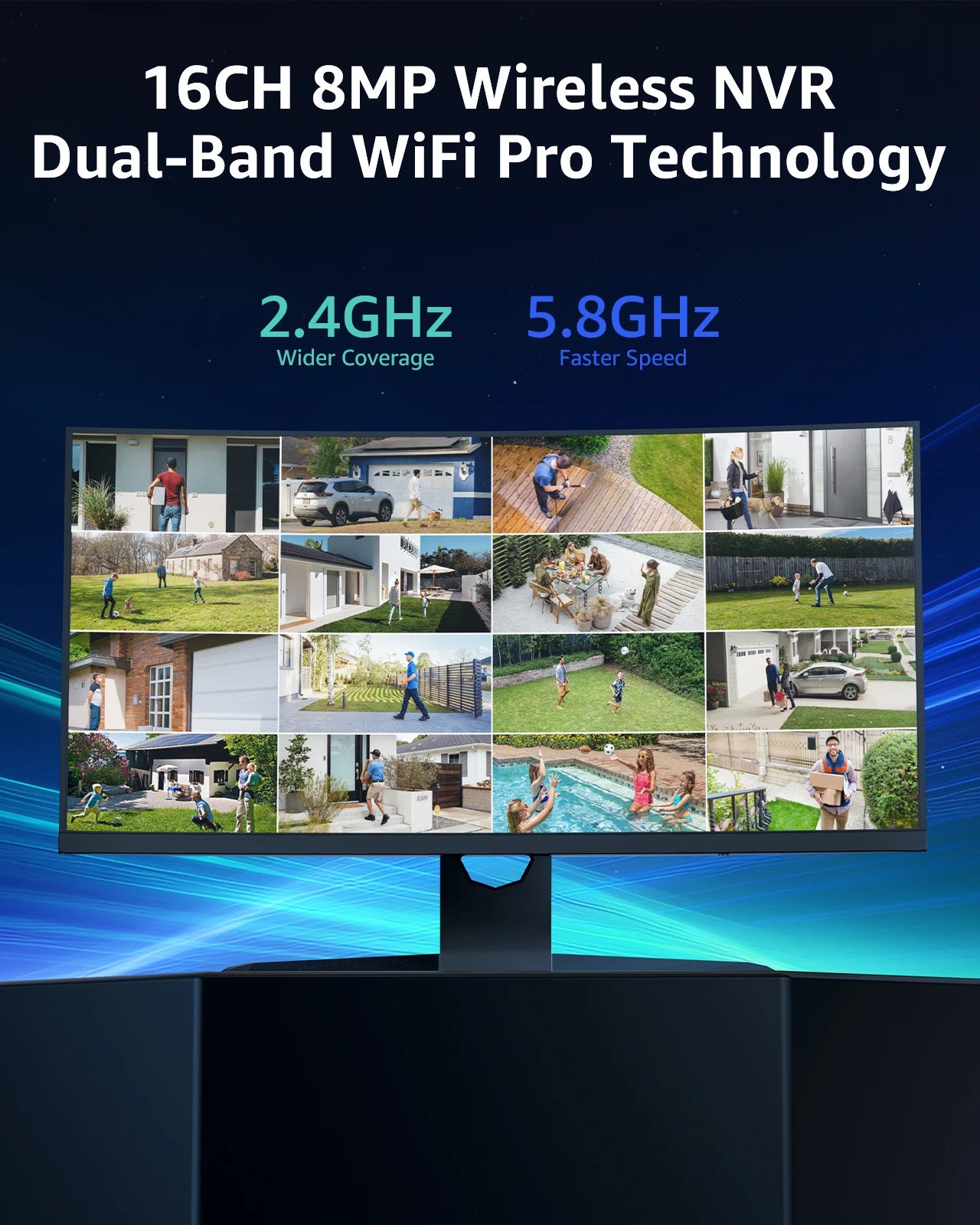 ANNKE 8MP WiFi Security Camera System Kit with 16CH NVR