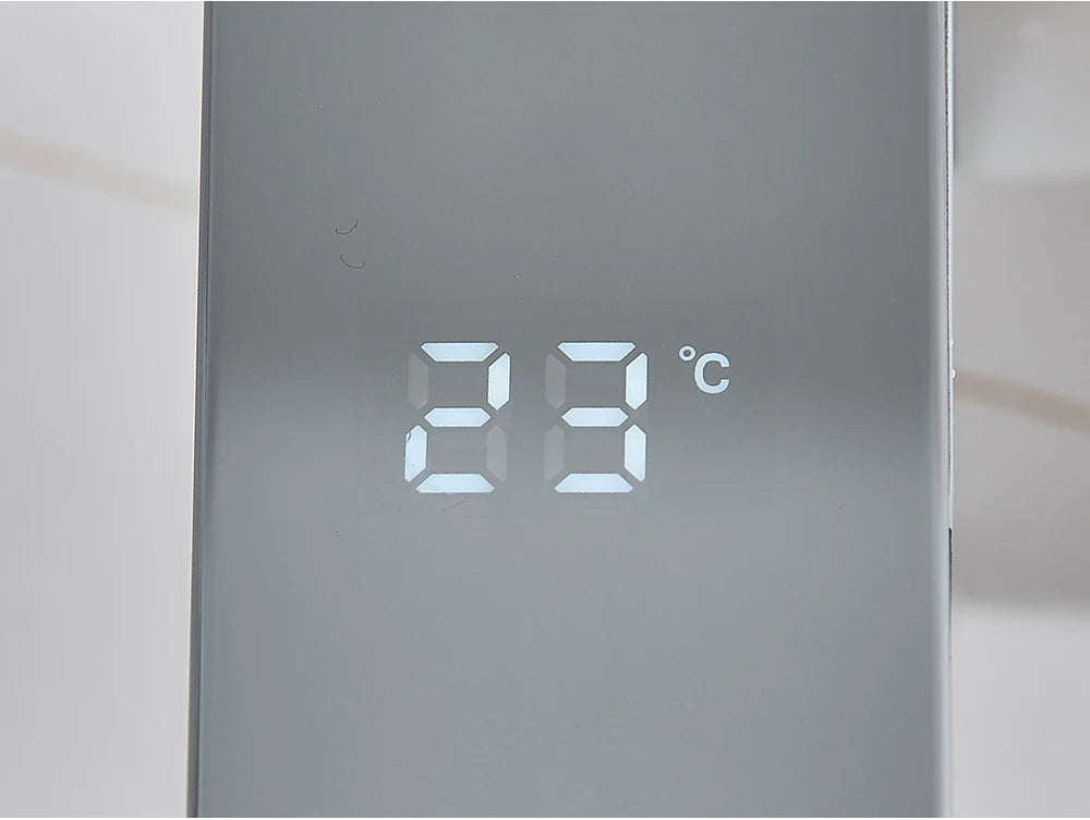 White Smart Sensor Basin Faucet Screen Digital Display Hot Cold Water Mixer Tap Touchless Vanity Sink Faucet For Bathroom 