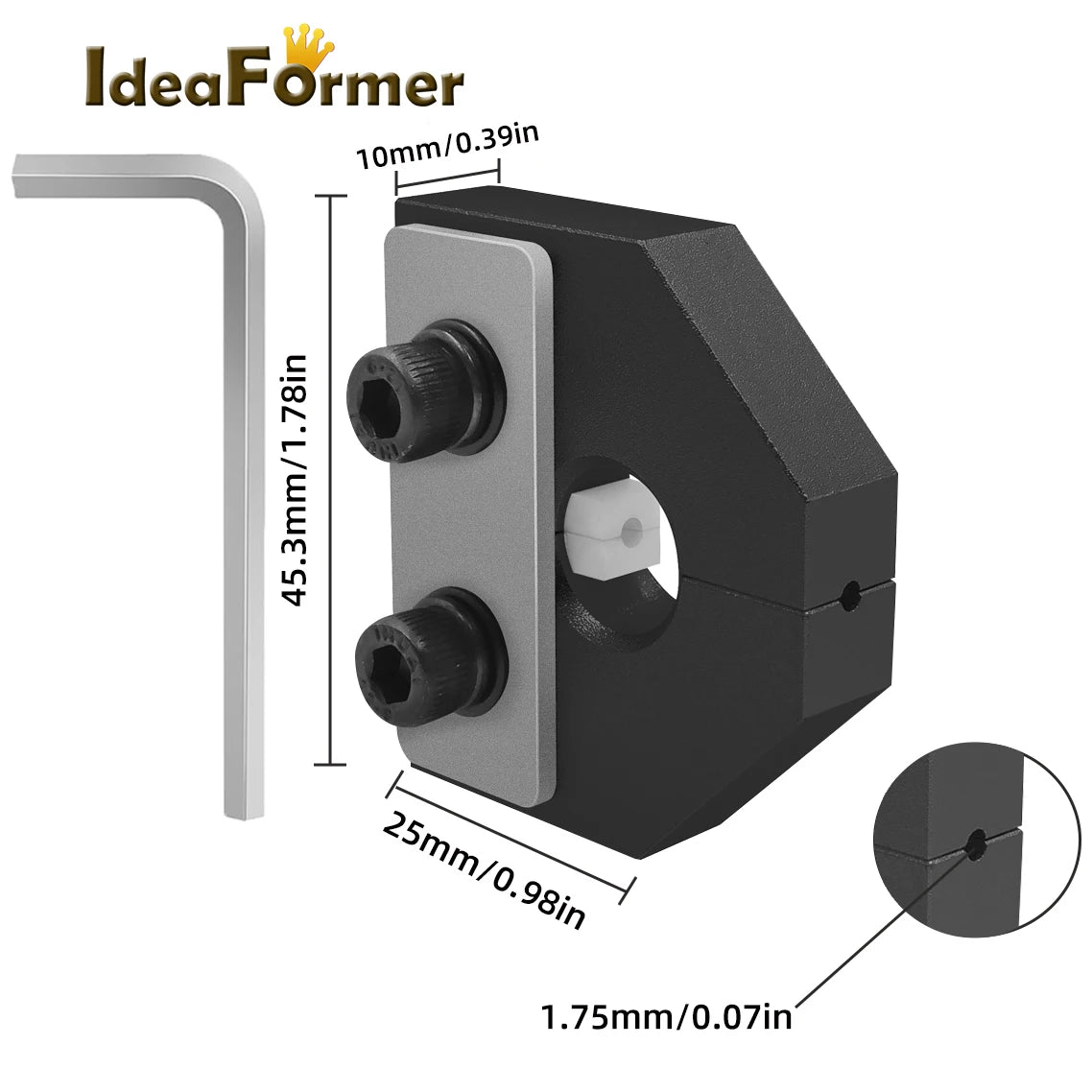  Accessoires d’imprimante 3D, filament 1,75 mm, outil de fusion, connecteur, jointeur, splicer, soudure de filament, pour PLA/ABS/PETG de toutes sortes
