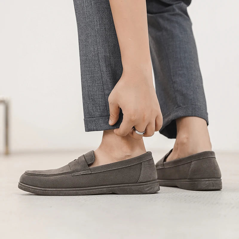 Men's Slip-On Loafers Lightweight Breathable Casual Walking Shoes