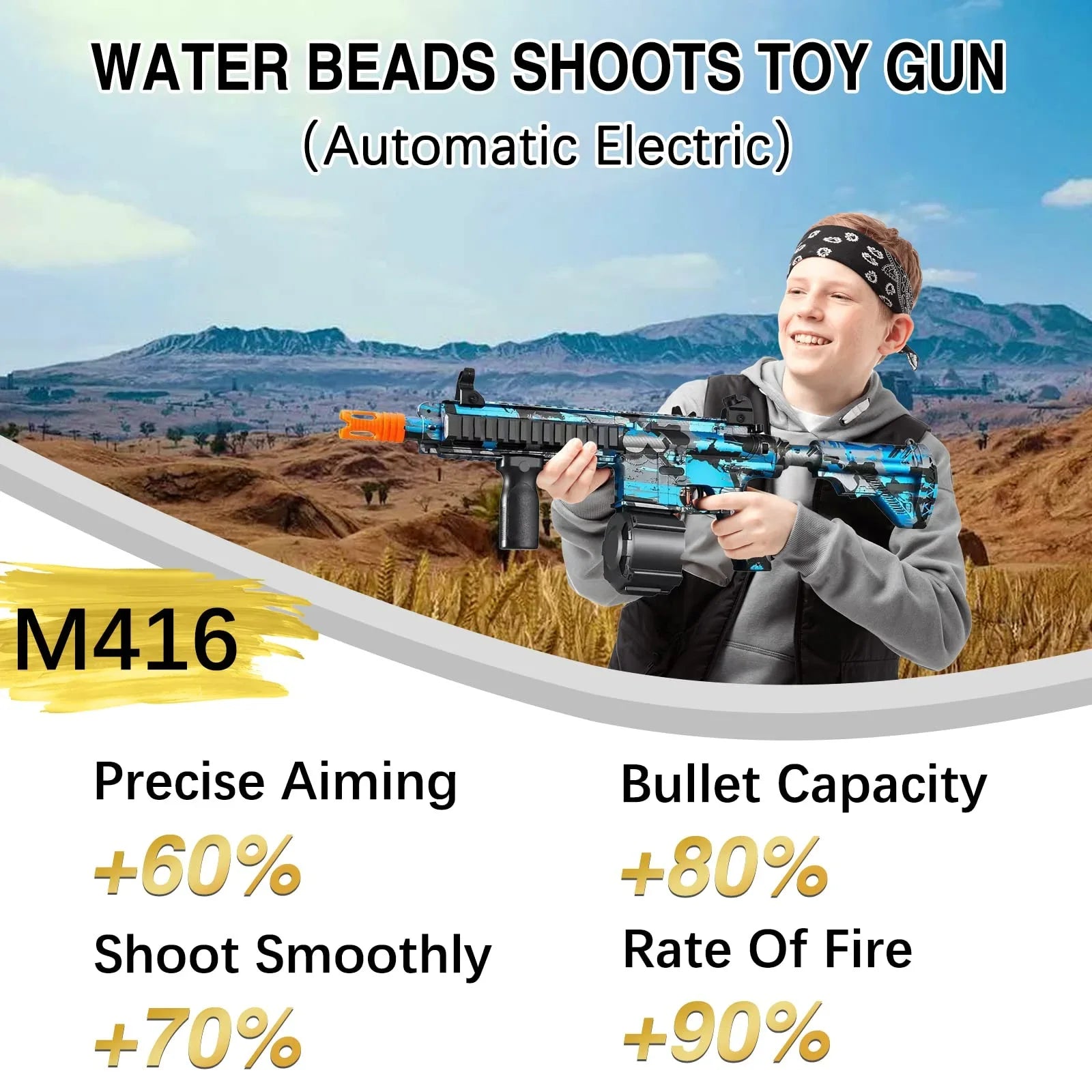 M416 Water Bomb Blaster Gun Electric Graffiti Air Rifle Weapons Paintball Toy Guns Pneumatic Gun For Shooting Adults Kids Toy 