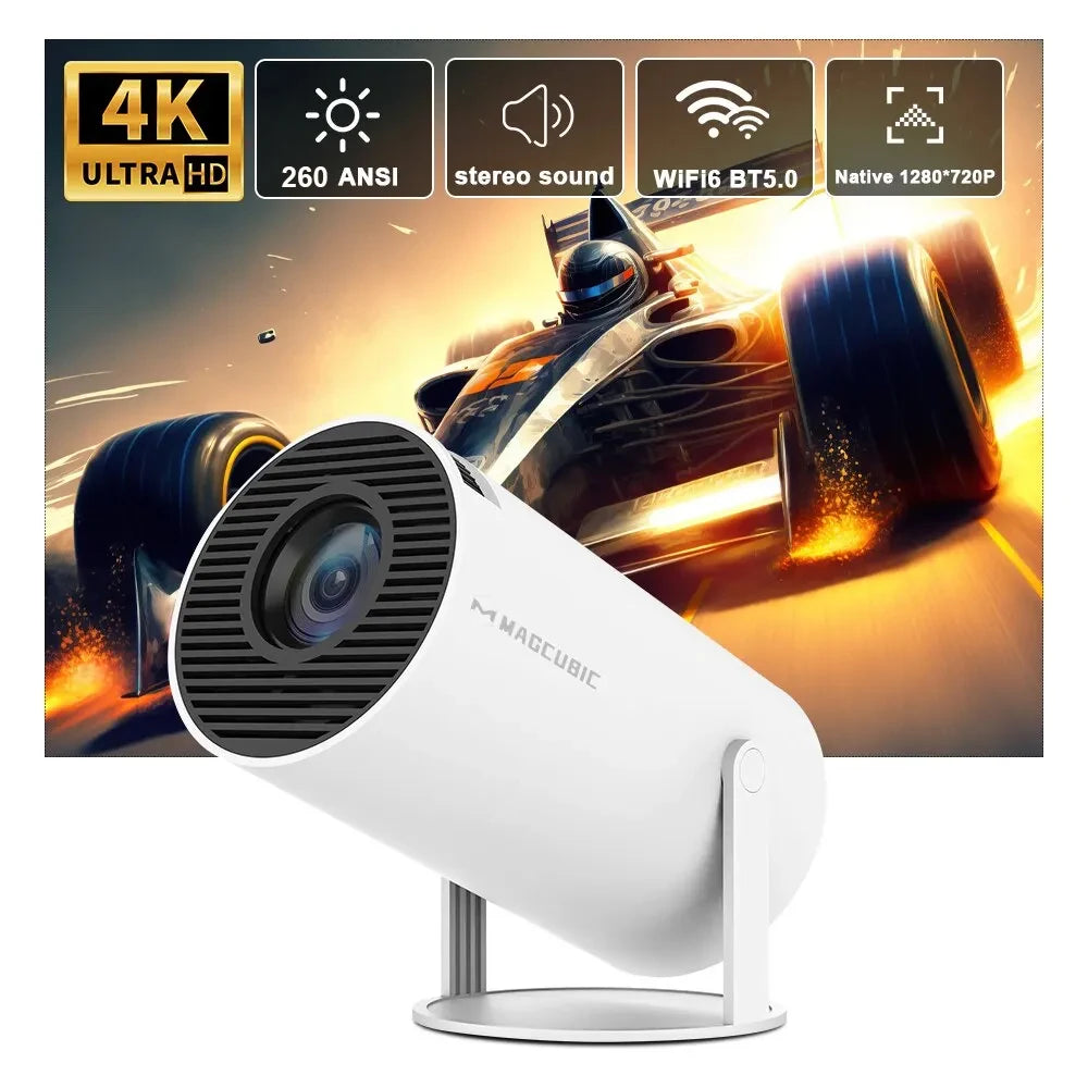 Magcubic Projector HY300 Pro 4K Android 11 Dual Wifi6 260ANSI Allwinner H713 BT5.0 1080P 1280*720P Home Cinema Outdoor Projetor Spy-shop.com