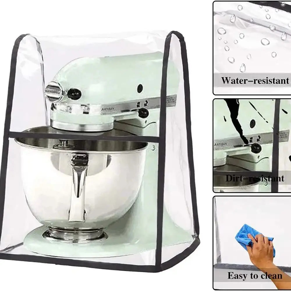 Capa antipó em PVC transparente para eletrodomésticos de cozinha