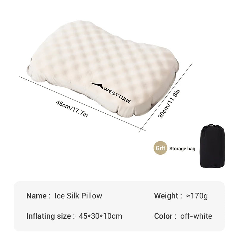 Camping Inflatable Pillow for Neck and Lumbar Support