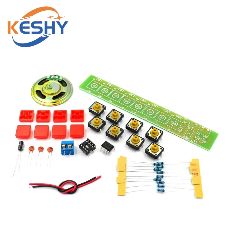 Električna klavir DIY komplet, NE555 DIY modul elektronske orgle, elektronske vaje za spajkanje, kompleti za učenje, modul elektronske orgle