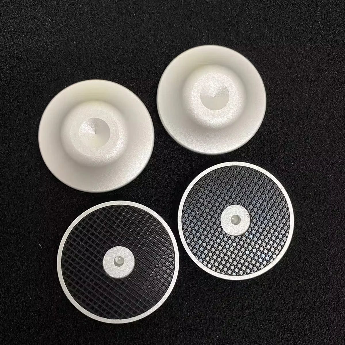 39 x 9 mm aluminium speakerpootjes, set van 4
