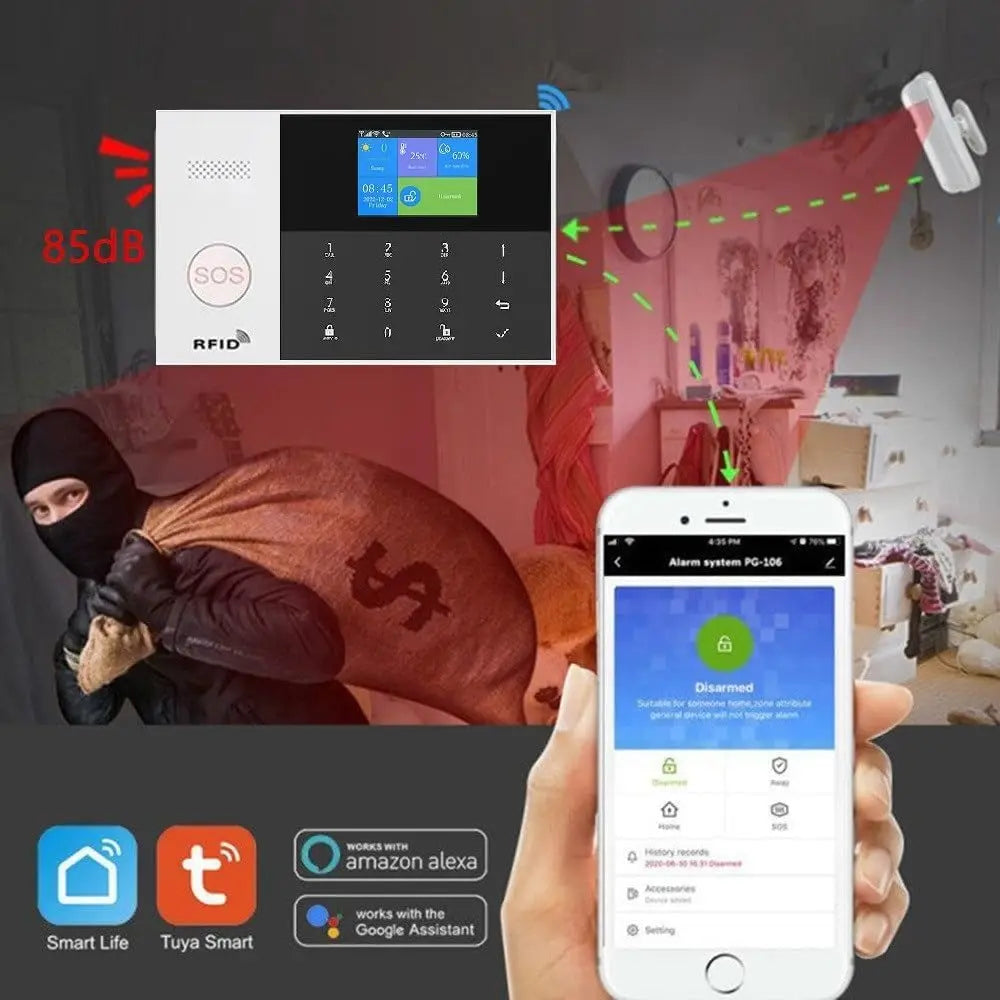 433MHZ PIR Sensor Home Alarm Motion Alarm Security System Wireless Connecting to The Alarm Host Battery Operated 