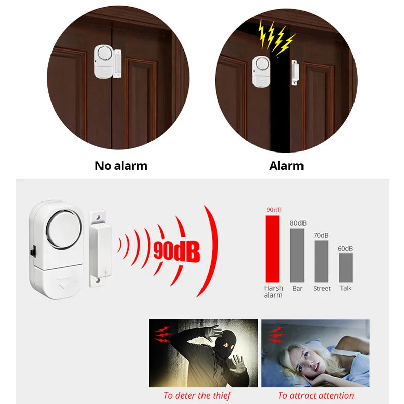 KERUI Wireless Door Sensor Alarm for Home Windows and Doors
