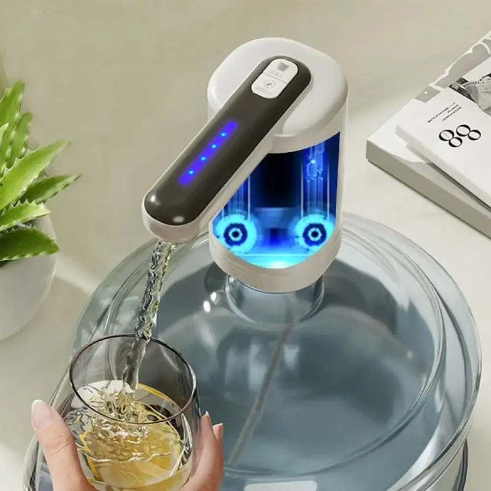 Oplaadbare waterdispenser voor flessen met USB-C