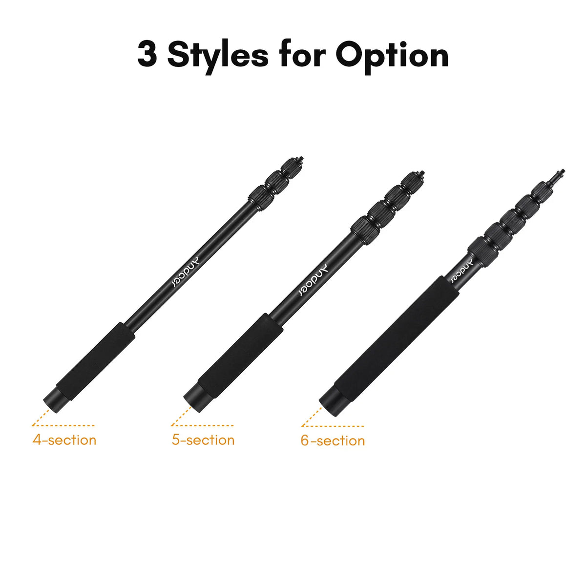 Telescopic Microphone Boom Pole - Section Options