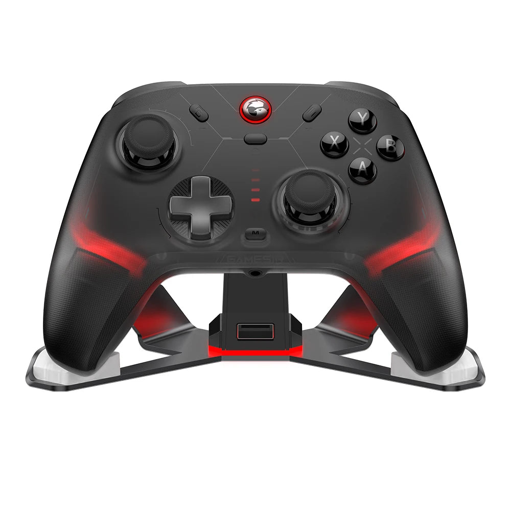 GameSir Cyclone 2 Bezdrátový Pro ovladač Bluetooth hernípad s nabíjecí stanicí Hall Effect joysticky pro Nintendo Switch, iPhone, Android & PC