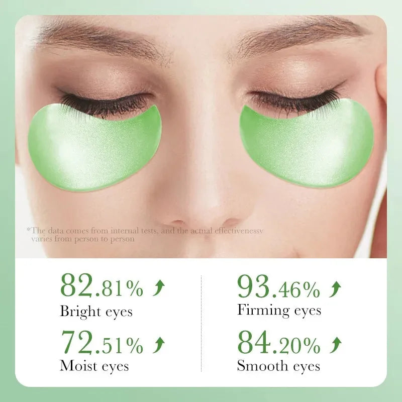 60pcs Aloe Vera Collagen Eye Mask Anti Dark Circles Eyes Bags Moisturizing Anti-Wrinkles Eye Patches Eyes Skin Care Products 