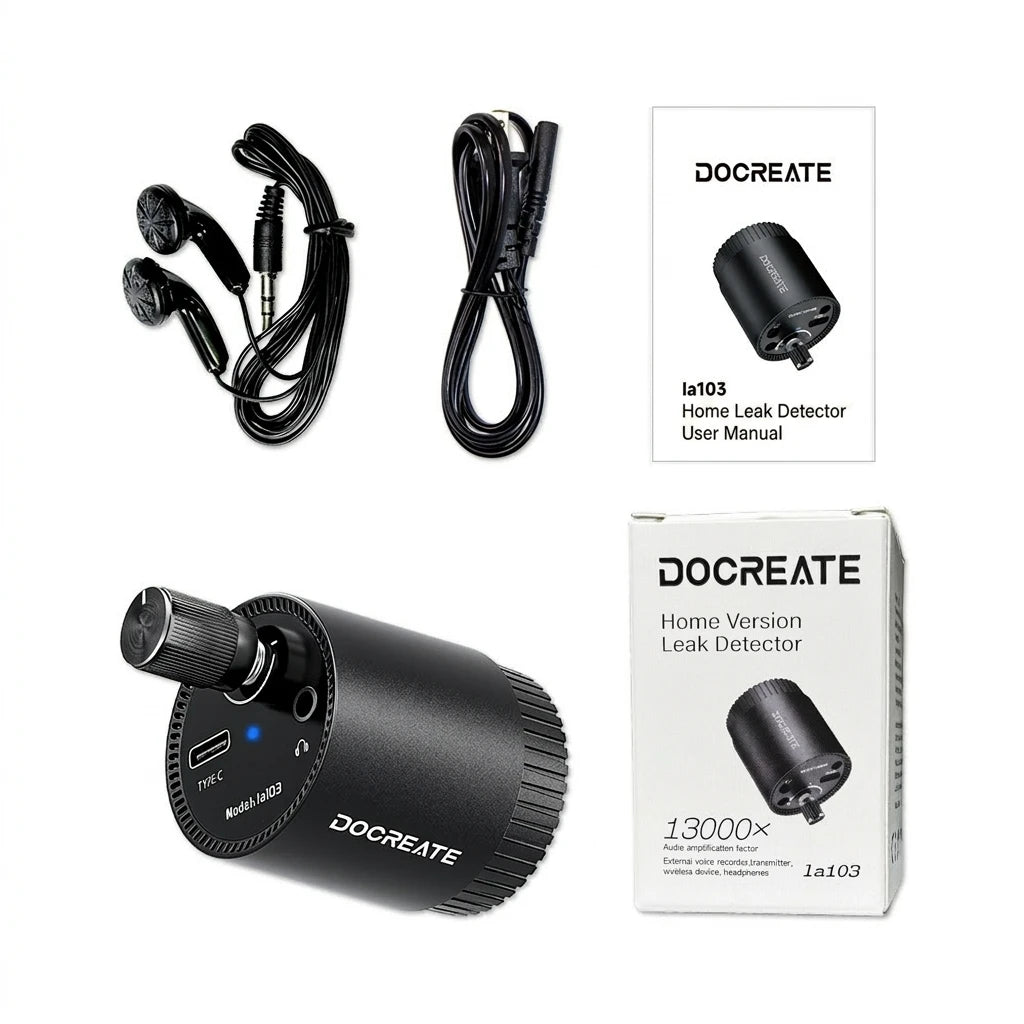 Rechargeable Acoustic Pipe Leak Detector
