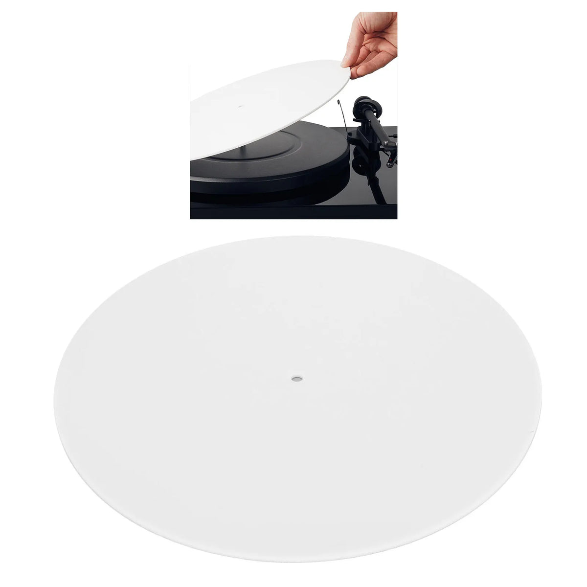 Acrylic Turntable Slipmat for 12-Inch Records, 3 mm