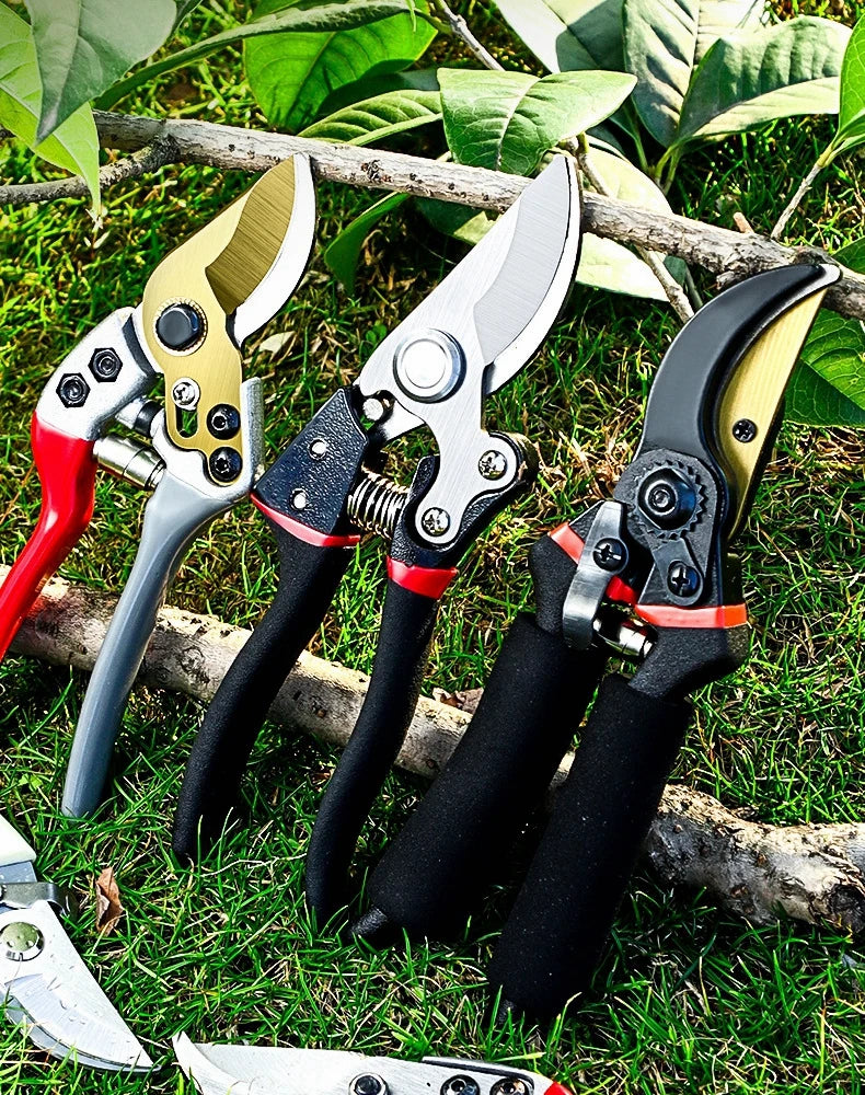 Tesoura de poda de jardim com pegas de borracha