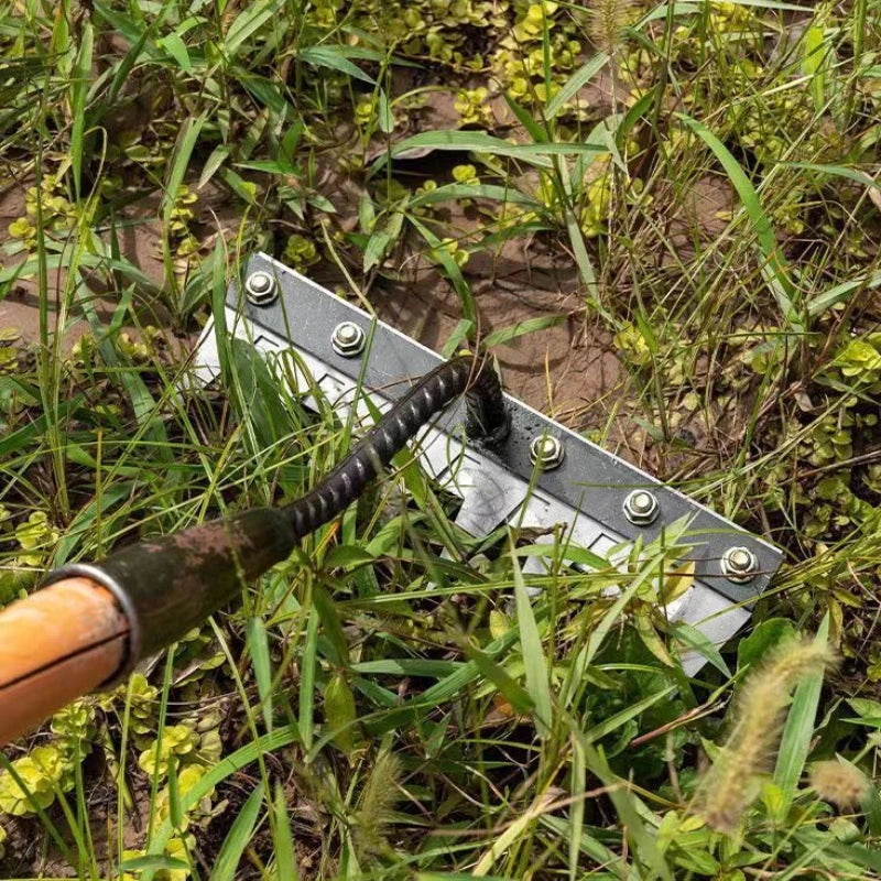 5/6/7/8 Teeth 1PCS Carbon Steel Garden Hand Rake for Farm Garden Weeding Tools Scarifier Agricultural Nail Harrow Metal Harrow 