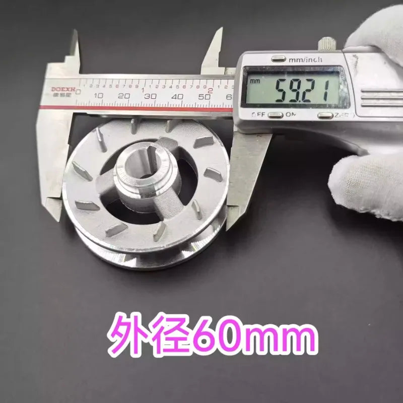 Aluminium Sewing Machine Motor Pulley, 60 or 75 mm