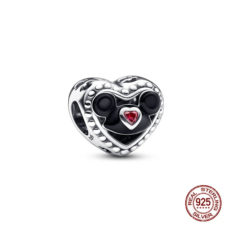 925 Silver Witch Charm Bead for Disney-Inspired Bracelets