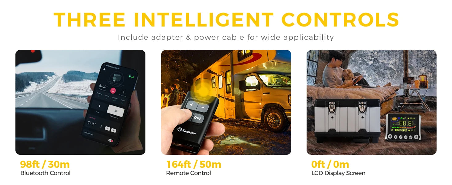 TB10 8KW Alet Kutusu Dizel Hava Isıtıcısı Termostat ve Kablosuz Denetim ile