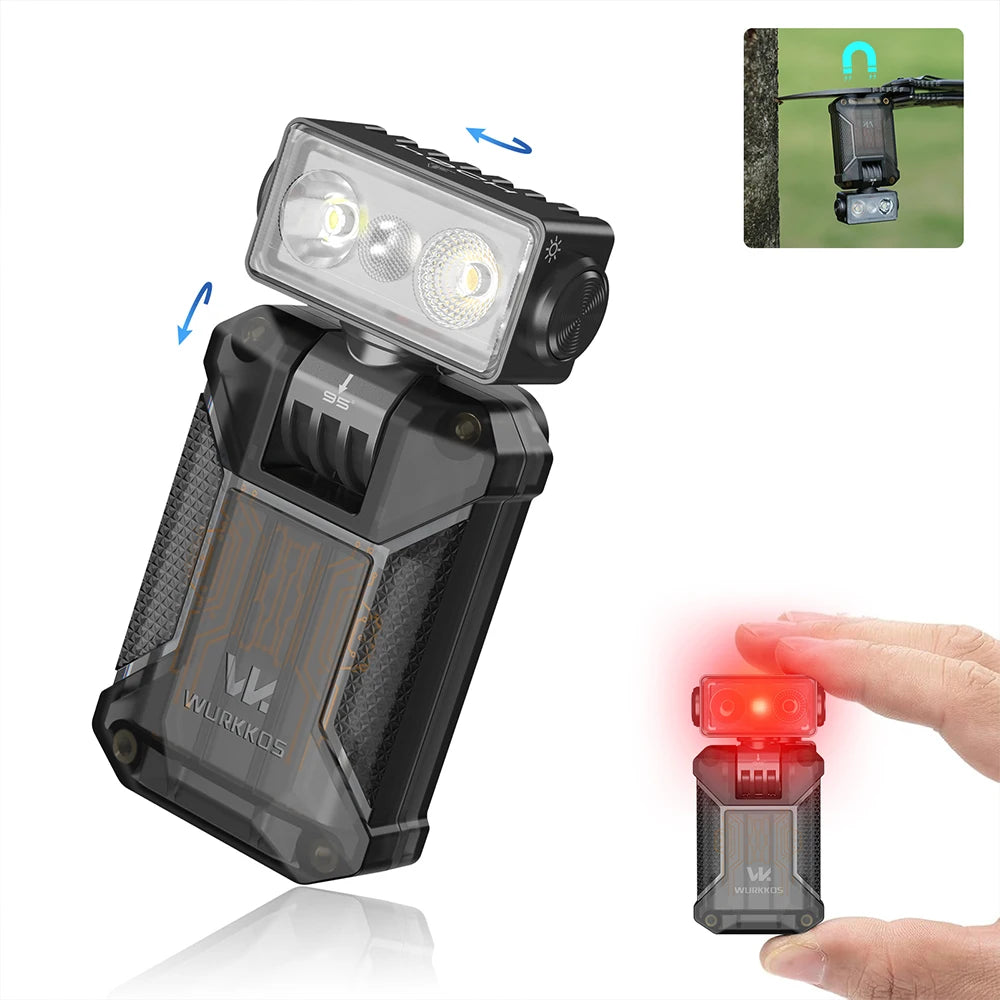 HD04 Rechargeable Rotating Clip Flashlight