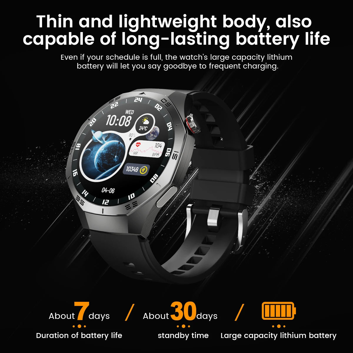 2025New For Android and ios Smart Watch Men AMOLED Screen GPS Motion trajectory Heart Rate Bluetooth Calls SmartWatch Waterproof 