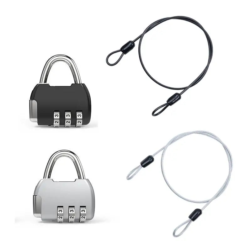 Steel Security Cable with Combination Padlock
