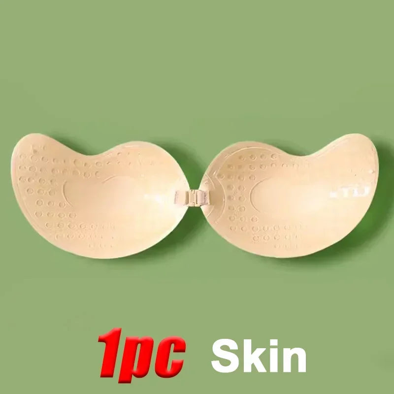 Reggiseno adesivo senza bretelle con chiusura frontale