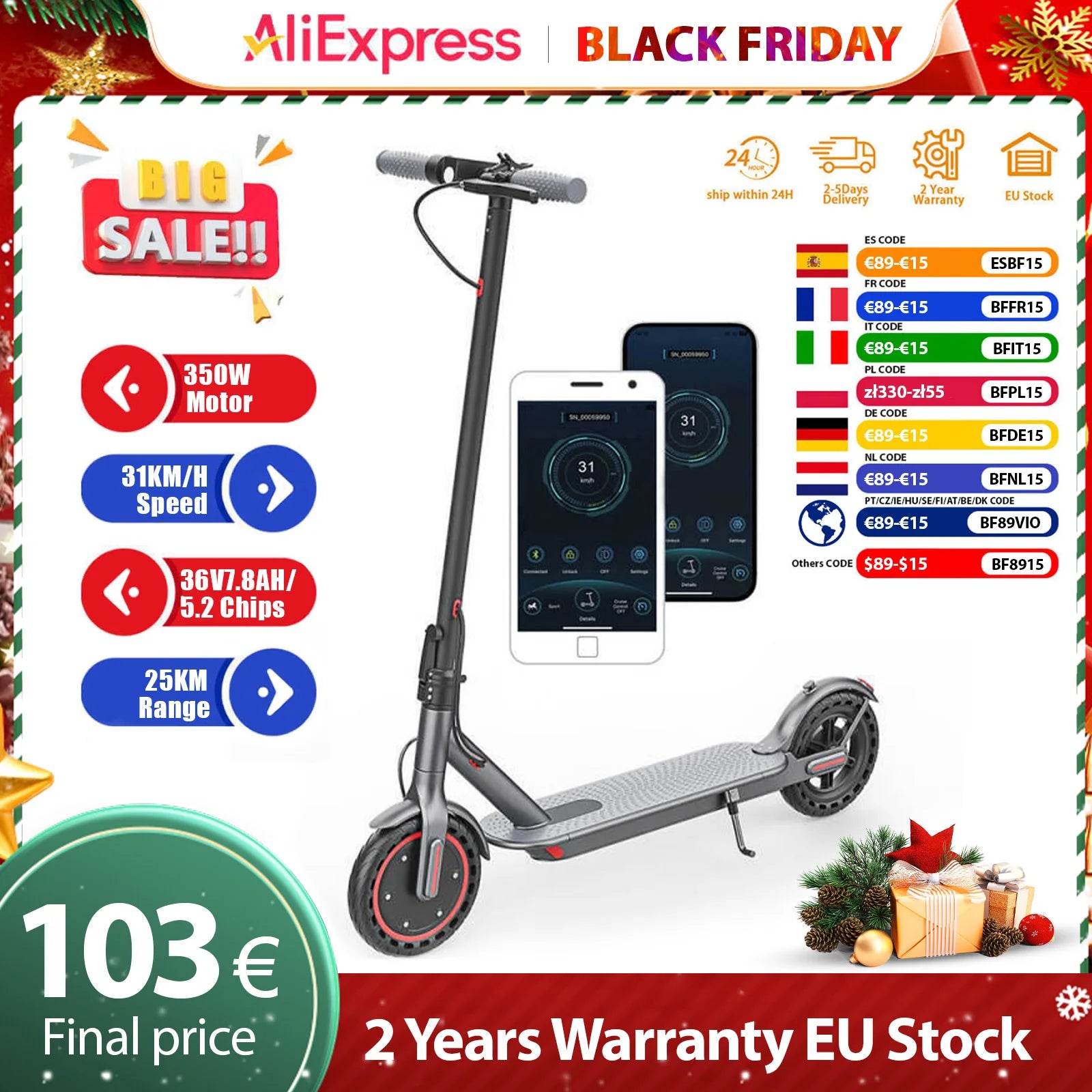 JUICEASE TX01 Electric Scooter for Adults with Smart App Control