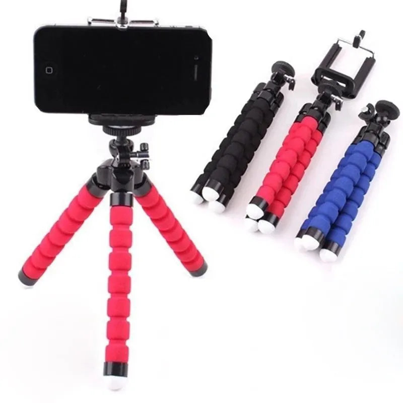 Flexible Mini Phone Tripod with Clip & Ball Head