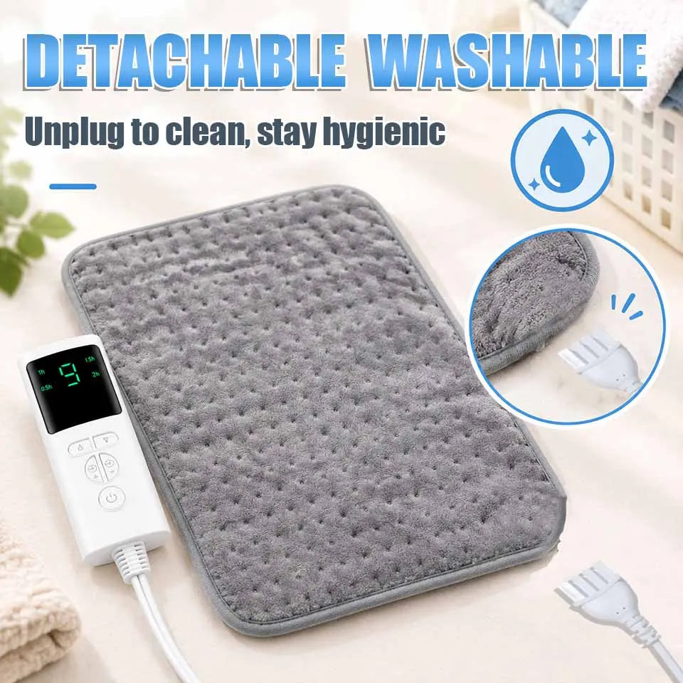 Electric Heating Pad with 10 Heat Levels and 3 Timers